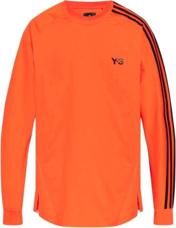 Y-3 T-shirt met logo Oranje