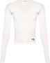 Y-3 Stijlvolle biologisch katoenen longsleeve top Wit Dames - Thumbnail 2