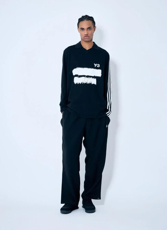 Y-3 Broek met verstelbare taille en zijsplitten Black Heren - Foto 3