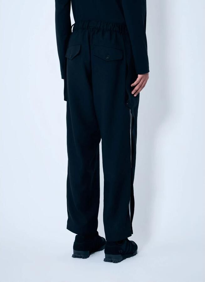 Y-3 Broek met verstelbare taille en zijsplitten Black Heren - Foto 5