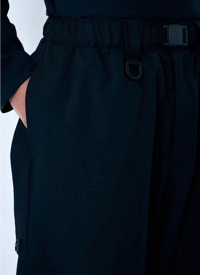 Y-3 Broek met verstelbare taille en zijsplitten Black Heren - Foto 2