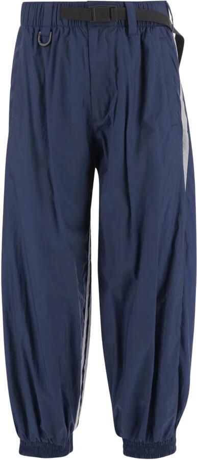 Y-3 Blauwe Broek met 3 Strepen Design Blue Heren