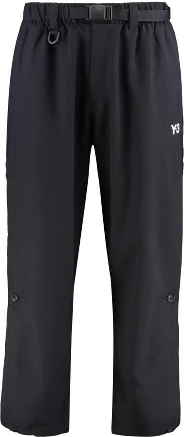 Y-3 Broek met verstelbare taille en zijsplitten Black Heren - Foto 10