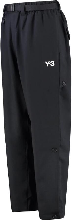 Y-3 Broek met verstelbare taille en zijsplitten Black Heren - Foto 14