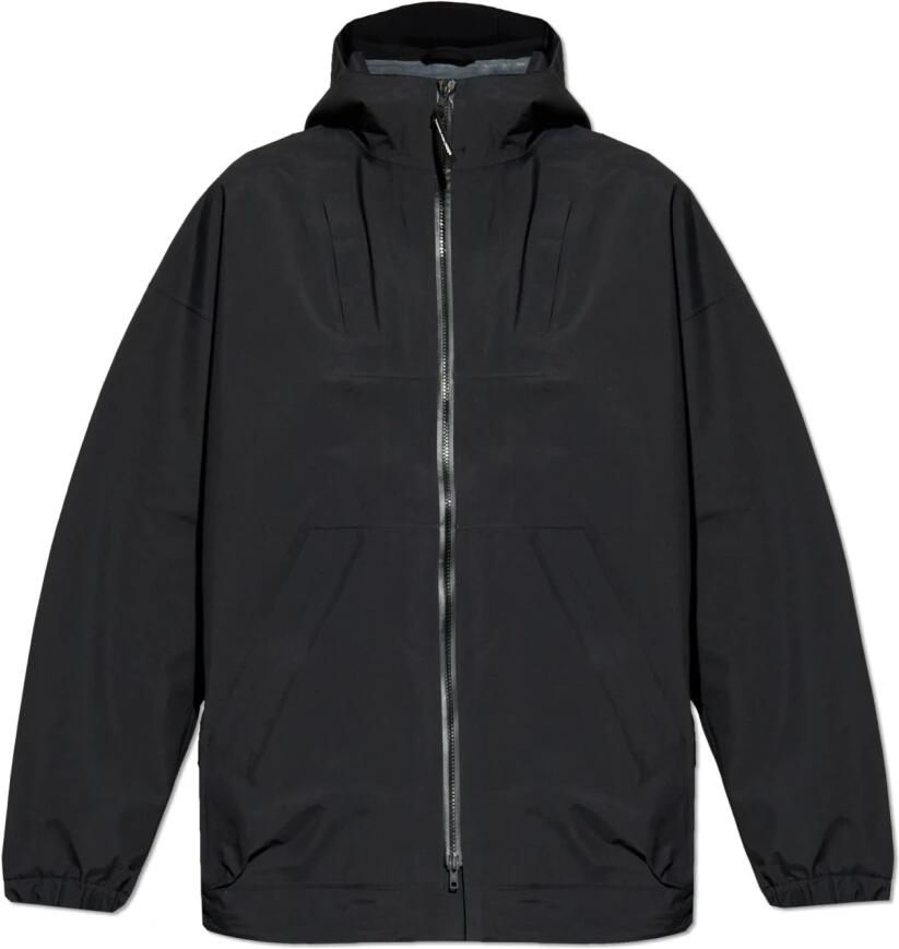 Y-3 Lichtgewicht Hooded Jacket met ritssluiting Black Heren