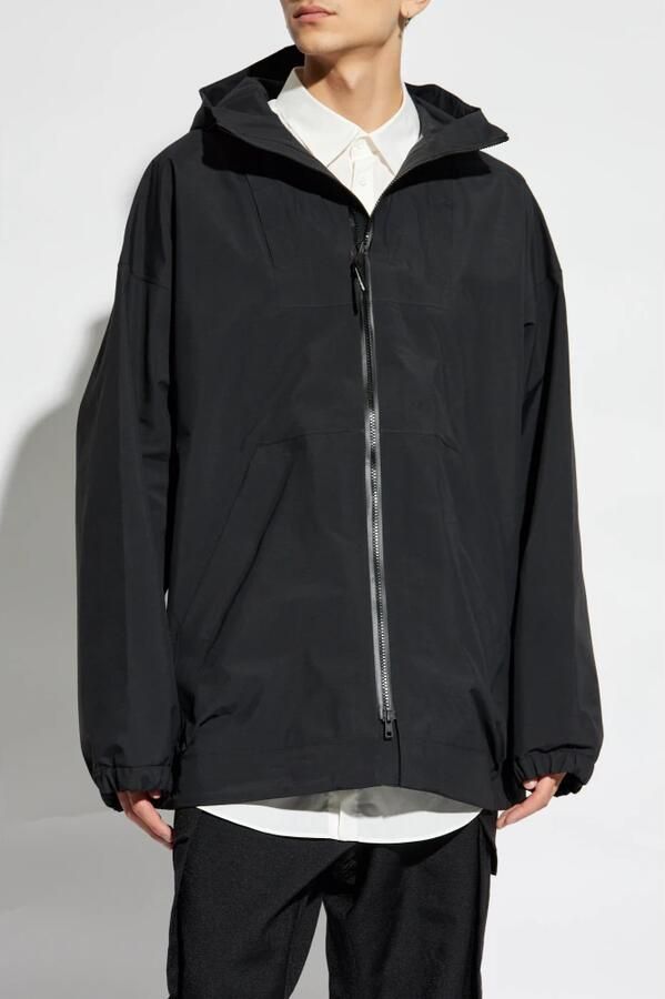 Y-3 Lichtgewicht Hooded Jacket met ritssluiting Black Heren - Foto 5