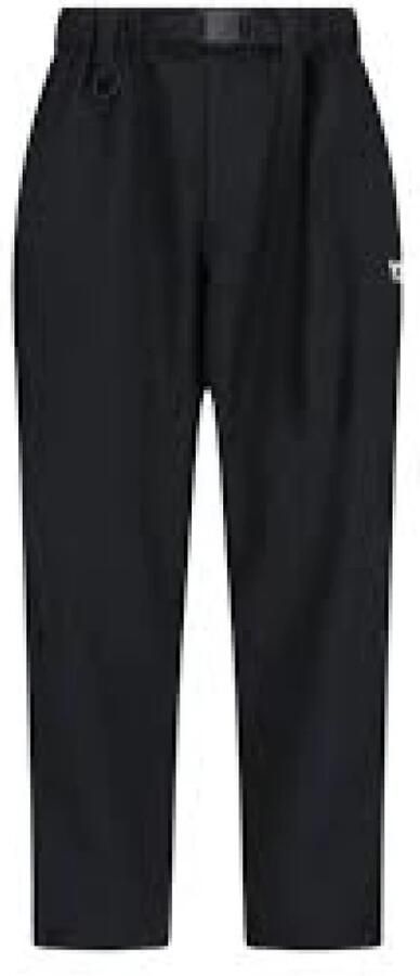 Y-3 Broek met verstelbare taille en zijsplitten Black Heren