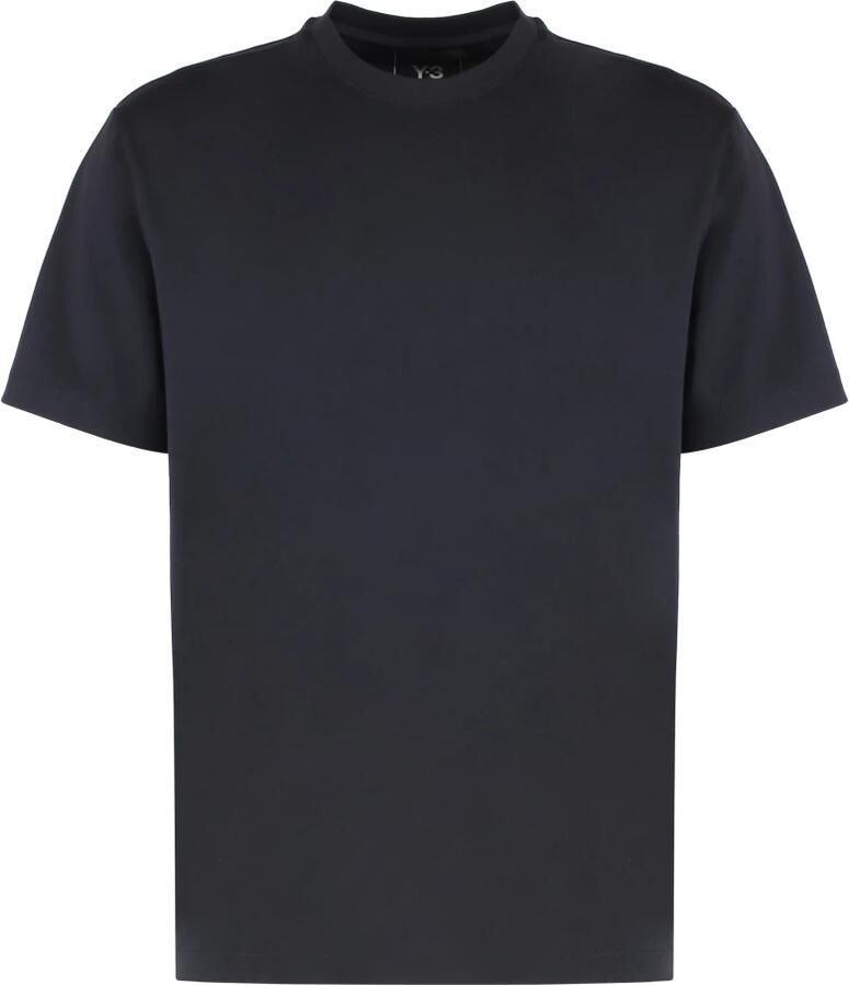 Y-3 Logo Print Crewneck Korte Mouw T-shirt Black Heren