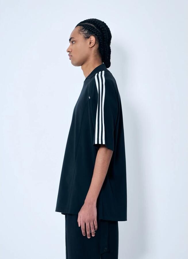 Y-3 Handtekening Drie Strepen Polo Shirt Black Heren - Foto 5