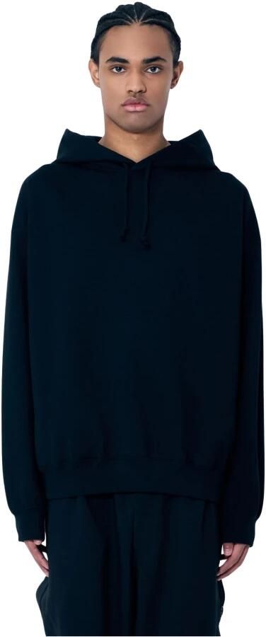 Y-3 Maxi Print Katoenen Hoodie met Trekkoord Black Heren