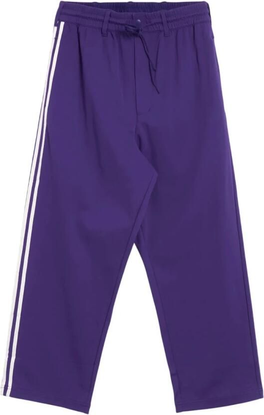 Y-3 Iconische Sportieve Jacquard Sweatpants Purple Heren