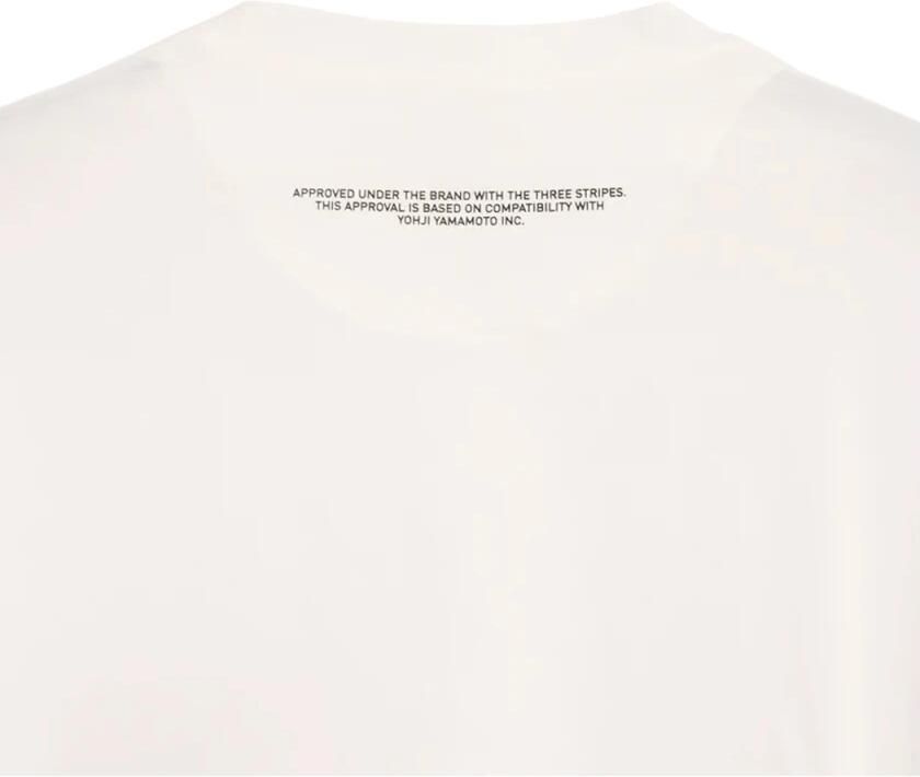Y-3 Klassiek katoenen T-shirt met bedrukt logo White Heren - Foto 5