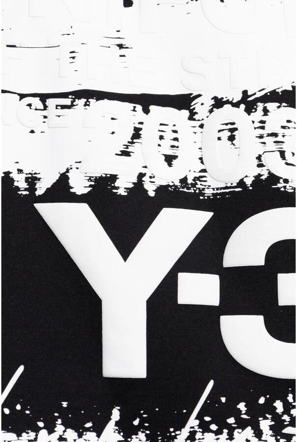 Y-3 Minimalistische Maxi Print Trui met Lange Mouwen Black Heren - Foto 2