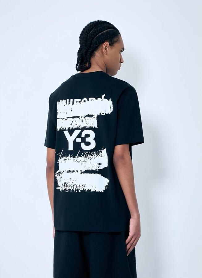 Y-3 Mesh Inzet Oversized T-shirt Black Heren - Foto 7