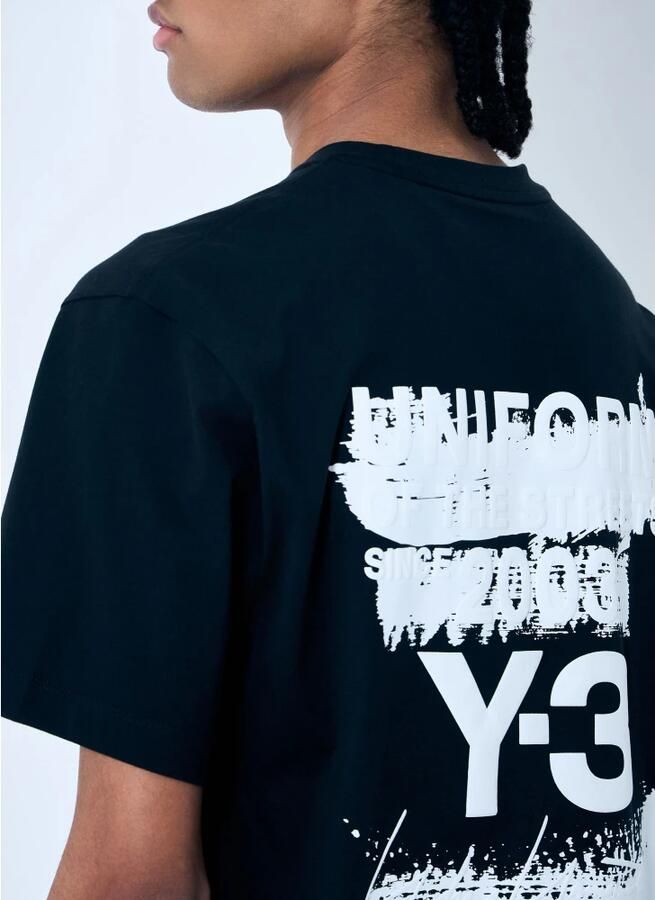 Y-3 Mesh Inzet Oversized T-shirt Black Heren - Foto 4