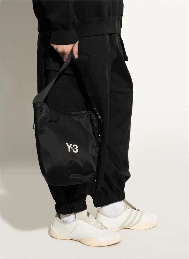 Y-3 Zwarte Synthetische Crossbody Tas met Magneetsluiting Black - Foto 7