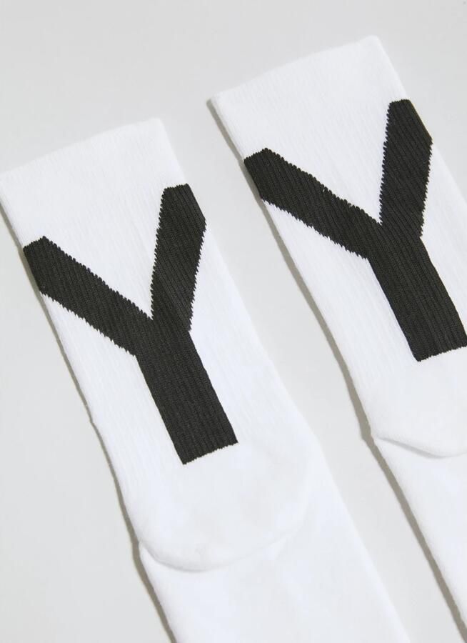 Y-3 Moderne High-Top Logo Sokken White Heren - Foto 6