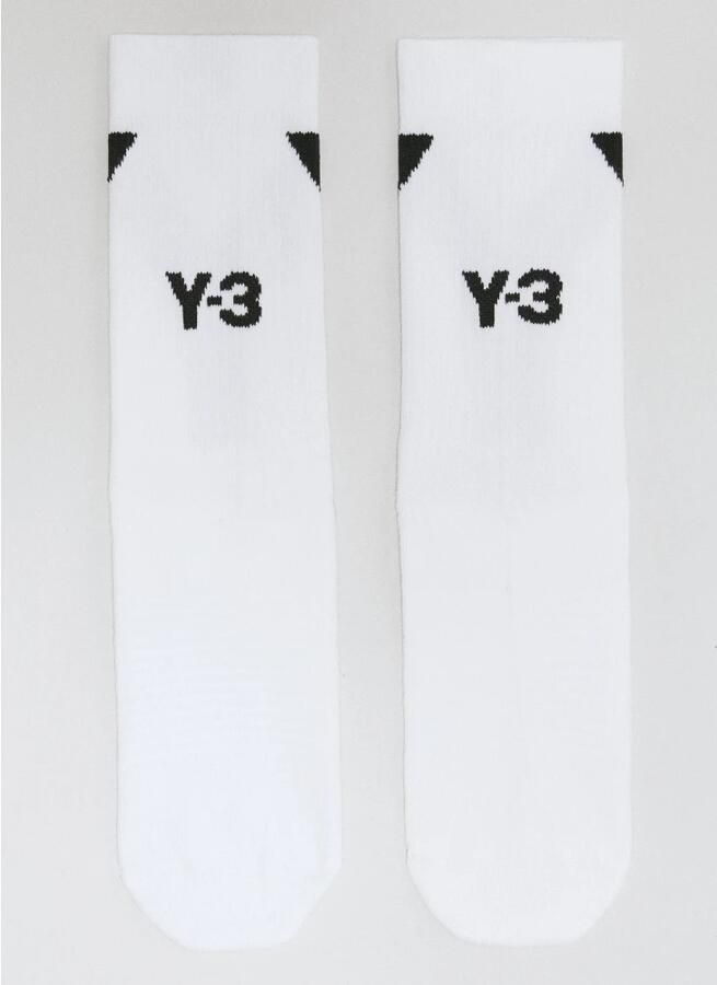 Y-3 Moderne High-Top Logo Sokken White Heren - Foto 4