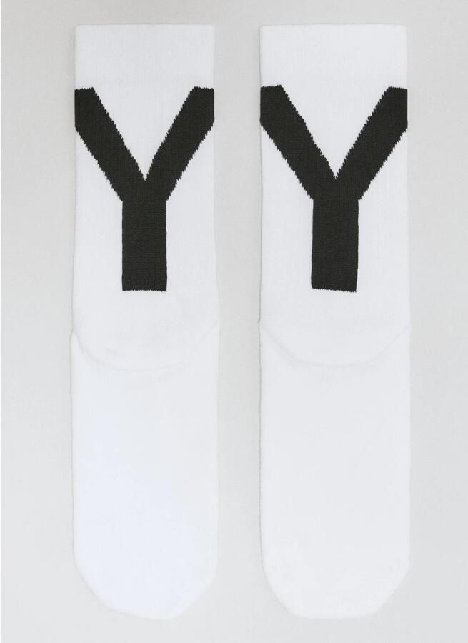 Y-3 Moderne High-Top Logo Sokken White Heren - Foto 5
