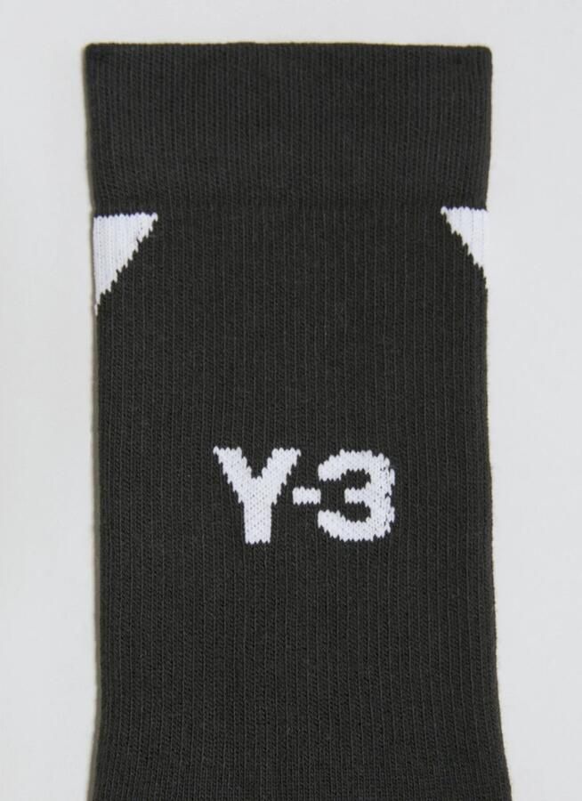 Y-3 Pluche Logo Katoenmix Sokken Black Heren - Foto 5