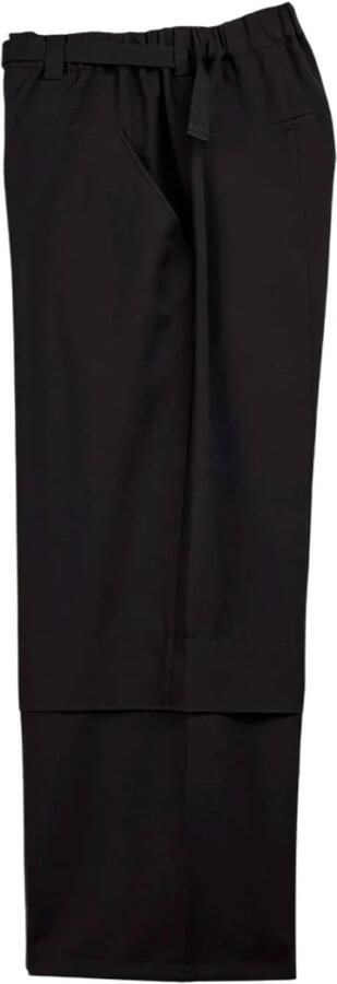 Y-3 Broek met verstelbare taille en zijsplitten Black Heren - Foto 13