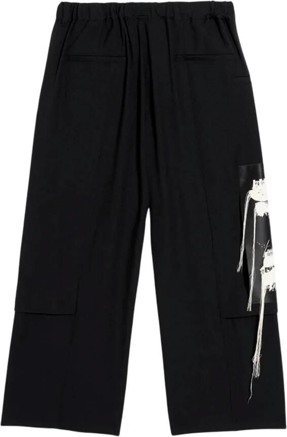 Y-3 Broek met verstelbare taille en zijsplitten Black Heren - Foto 8