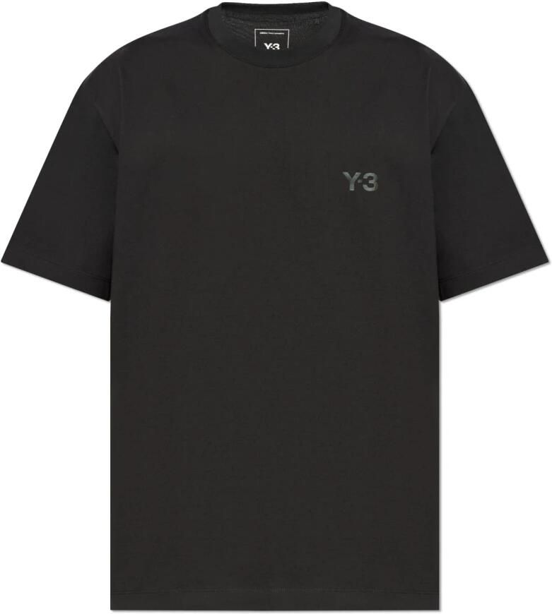 Y-3 Katoenen T-shirt met Toon-op-Toon Print Black Heren - Foto 7