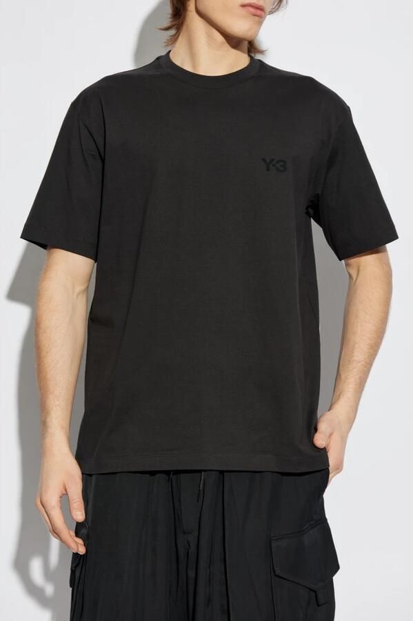 Y-3 Katoenen T-shirt met Toon-op-Toon Print Black Heren - Foto 10