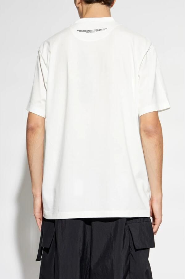 Y-3 Klassiek katoenen T-shirt met bedrukt logo White Heren - Foto 10