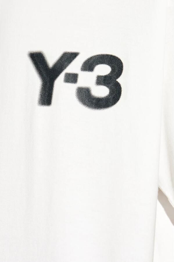 Y-3 Klassiek katoenen T-shirt met bedrukt logo White Heren - Foto 11