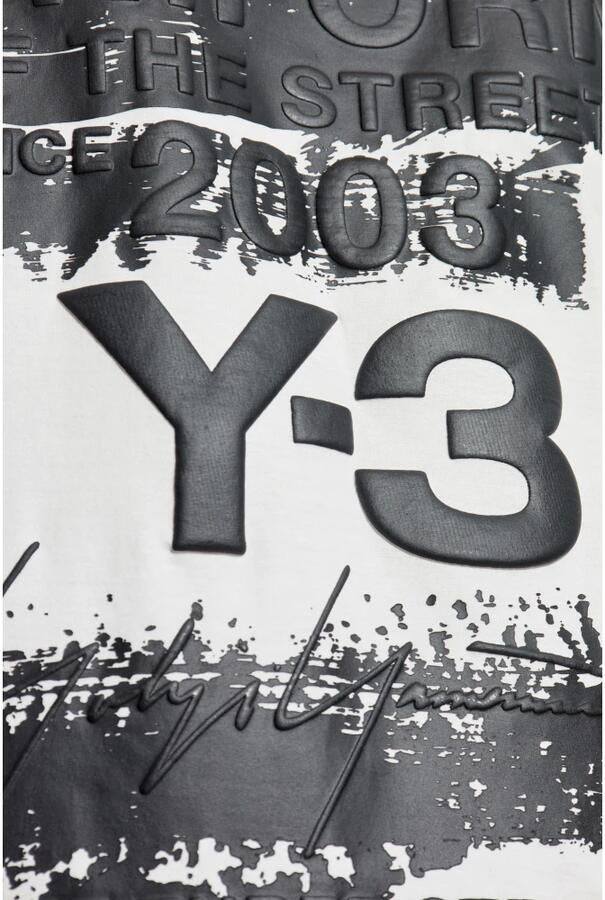 Y-3 Logo Print Crewneck T-Shirt White Heren - Foto 2