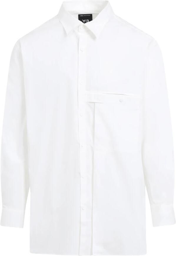 Y-3 Witte Casual Overhemd voor Mannen White Heren