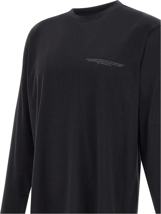 Y-3 Zwarte Katoenen Sweater met Logo Print Black Heren - Foto 5