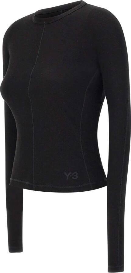 Y-3 Lange Mouwen T-shirt Blijf Stijlvol en Comfortabel Black Dames - Foto 6