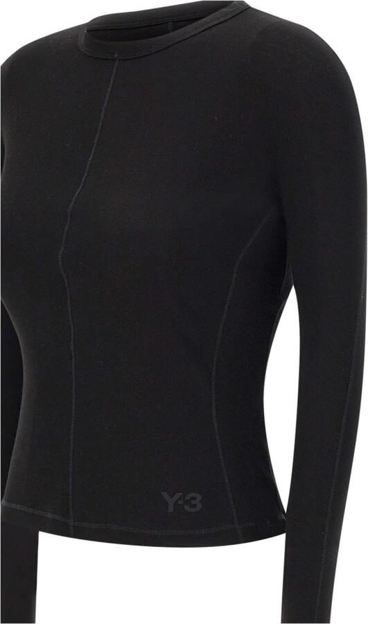 Y-3 Lange Mouwen T-shirt Blijf Stijlvol en Comfortabel Black Dames - Foto 4