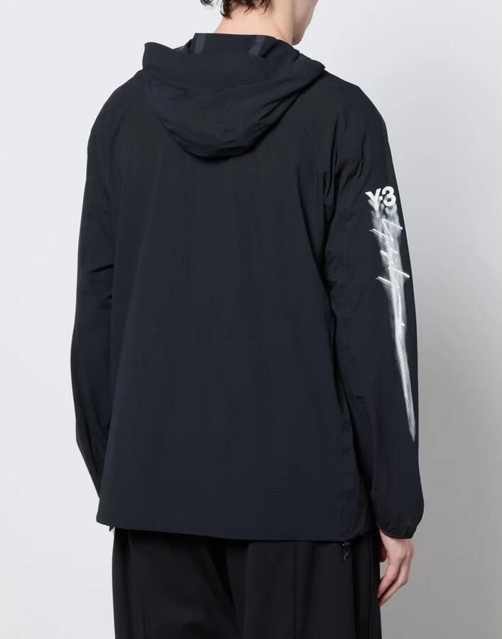 Y-3 Zwarte Ripstop Capuchon Hardloopjas Black Heren - Foto 4