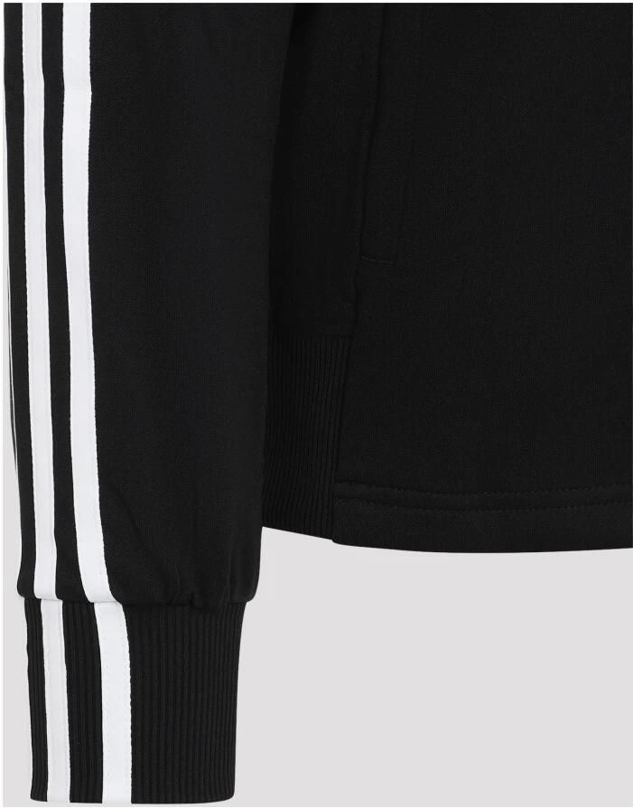 Y-3 Contrasterend Logo Volledige Rits Hoodie Black Heren - Foto 3
