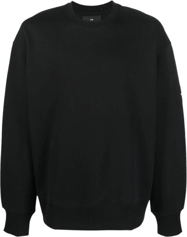 Y-3 Zwart Katoenen Oversized Sweatshirt voor Heren Zwart Heren