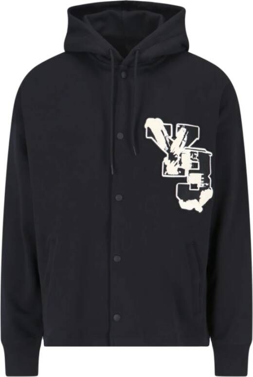 Y-3 Zwarte Hoodie Comfortabel en Stijlvol Black Unisex