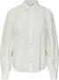 Y.A.S geweven blouse YASKENORA van biologisch katoen wit - Thumbnail 3