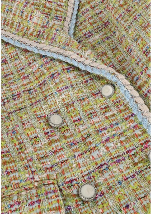 Y.A.S Double-Breasted Tweed Waistcoat Jurk Multicolor Dames