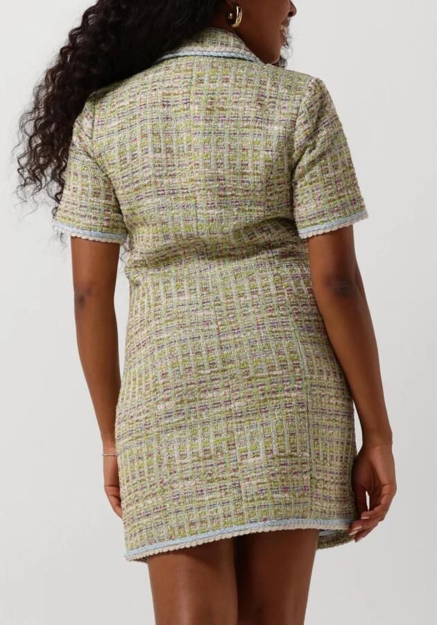 Y.A.S Double-Breasted Tweed Waistcoat Jurk Multicolor Dames - Foto 2