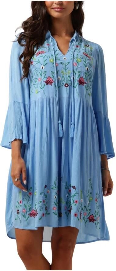 YAS Knielange tuniekjurk met bloemenstitching model 'CHELLA' - Foto 3