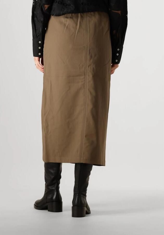 Y.A.S. Dames Rokken Yascappa Hw Ankle Skirt Bruin - Foto 6