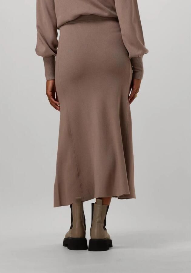 Y.A.S. YAS Dames Rokken Yasfonny Hw Ankle Knit Skirt Bruin - Foto 3