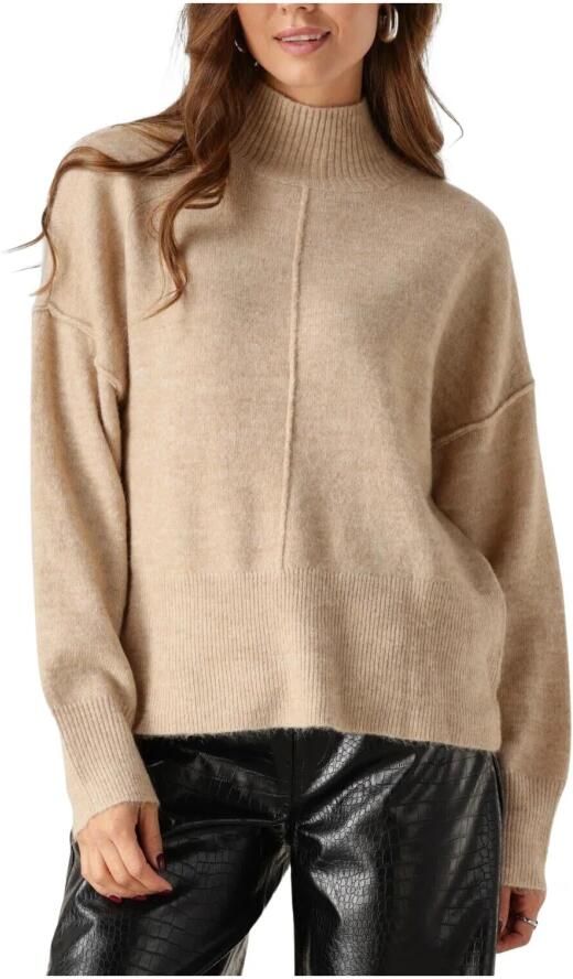 Y.A.S. Dames Truien & Vesten Yasbalis Ls High Neck Knit Beige - Foto 7