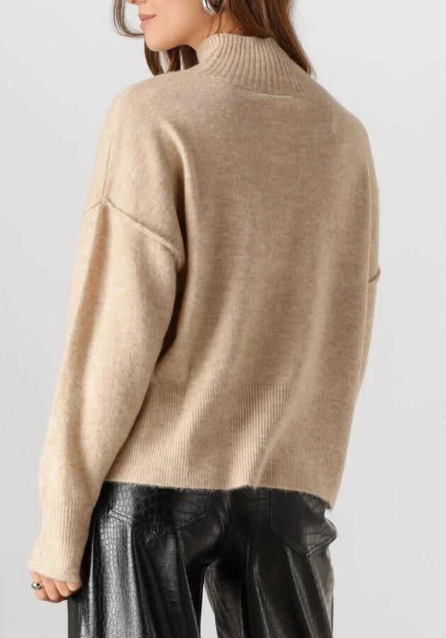Y.A.S. Dames Truien & Vesten Yasbalis Ls High Neck Knit Beige - Foto 6