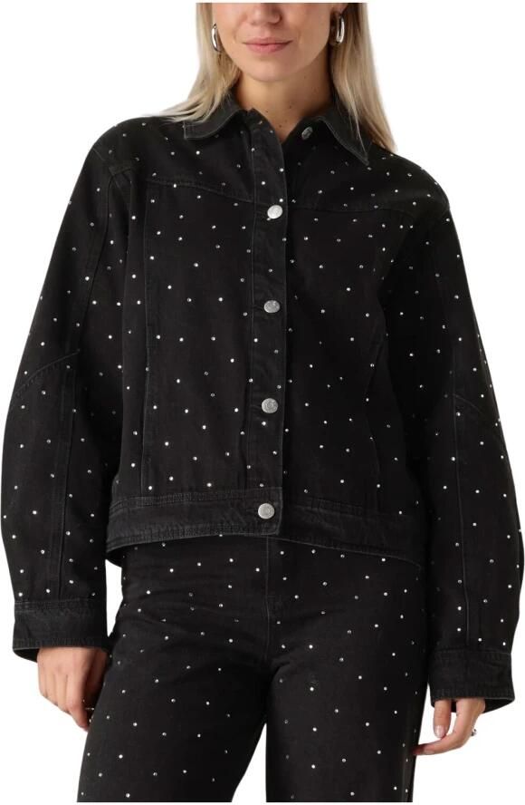 Y.A.S. Dames Jassen Yasrista Ls Denim Shacket Donkergrijs - Foto 7