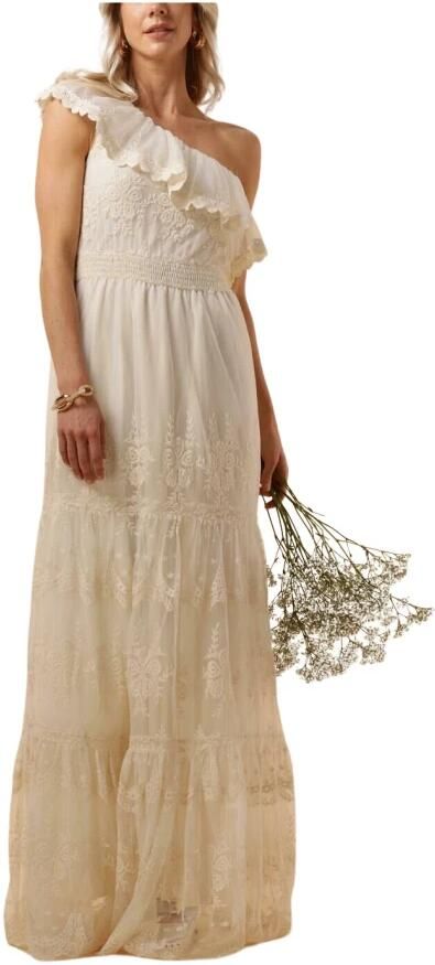 Y.A.S. Dames Bruidsmode Yasfeeleloise Os Midi Dress Celeb Gebroken Wit - Foto 8