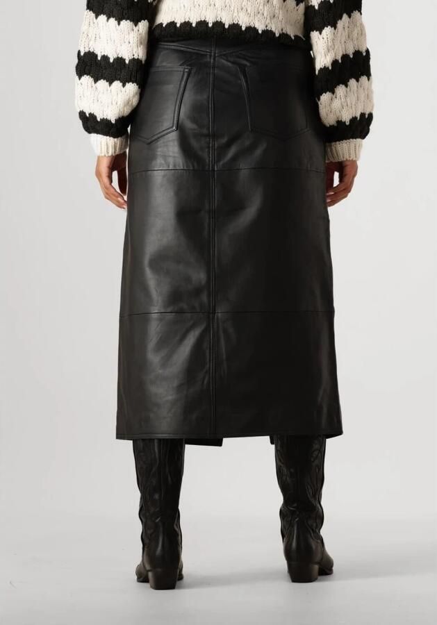 Y.A.S. Dames Rokken Yasmina Hw Leather Long Skirt Zwart - Foto 2
